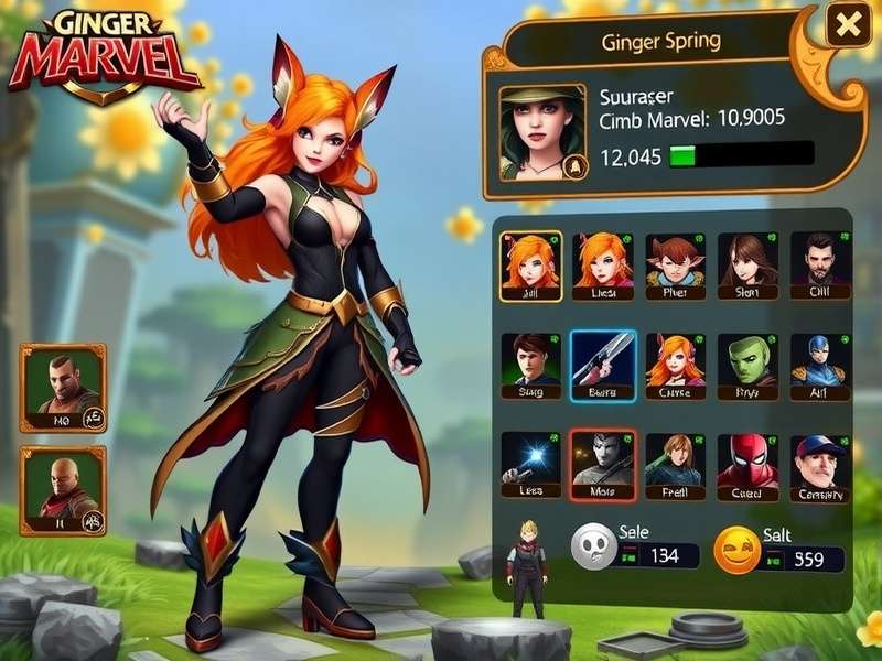 Ginger Spring Marvel character customization